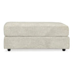Beige Chenille Oversized Chair & Ottoman Set, 2-Piece, 1-Seater