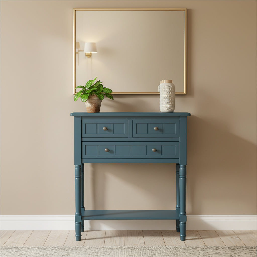 Narrow Console Table(Navy)