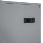 White/Gray Murphy Bed Cabinet with Drawers, USB Ports & Outlets – Queen/Full