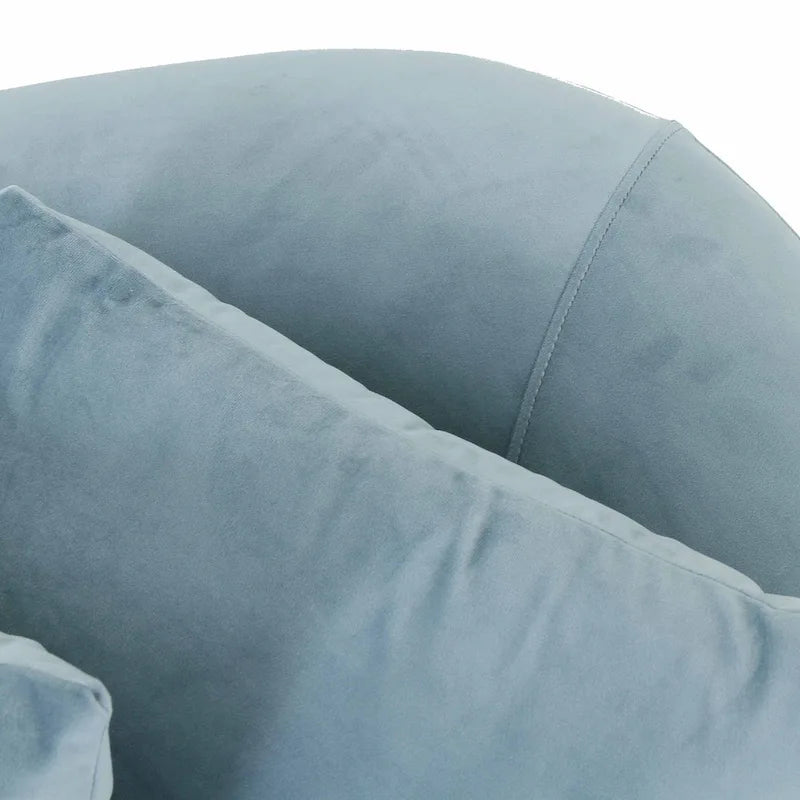 Naya Velvet Sofa - 96W x 36.2D x 34.3H - 96W x 36.2D x 34.3H