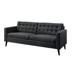 Multicolor Tufted Square Arm Loveseat, Polyester, 2-Seater, 68"W