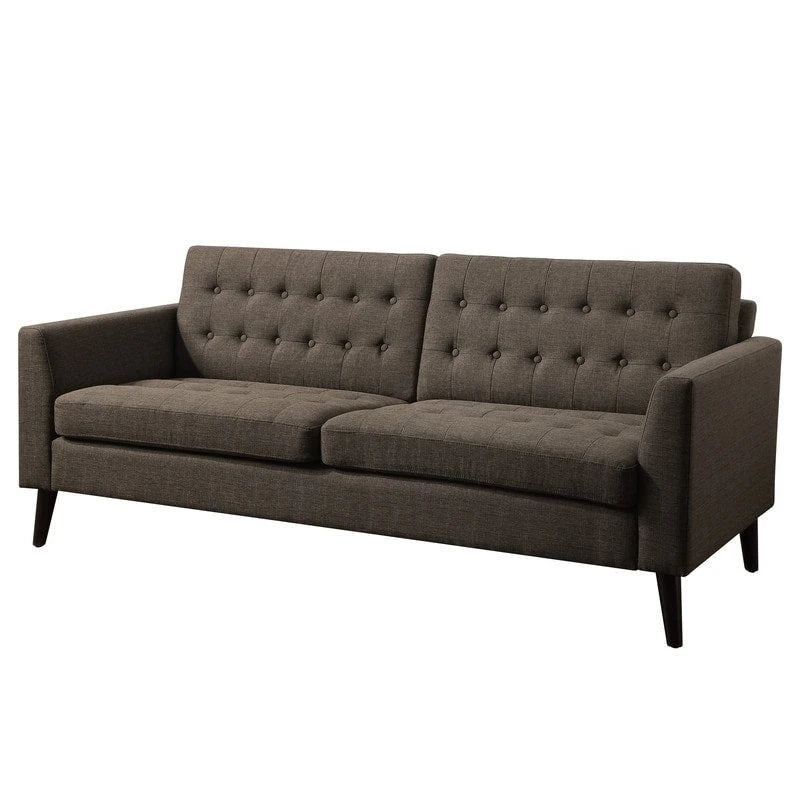 Multicolor Tufted Square Arm Loveseat, Polyester, 2-Seater, 68"W