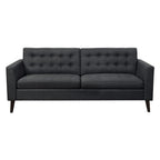 Multicolor Tufted Square Arm Loveseat, Polyester, 2-Seater, 68"W