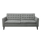 Multicolor Tufted Square Arm Loveseat, Polyester, 2-Seater, 68"W