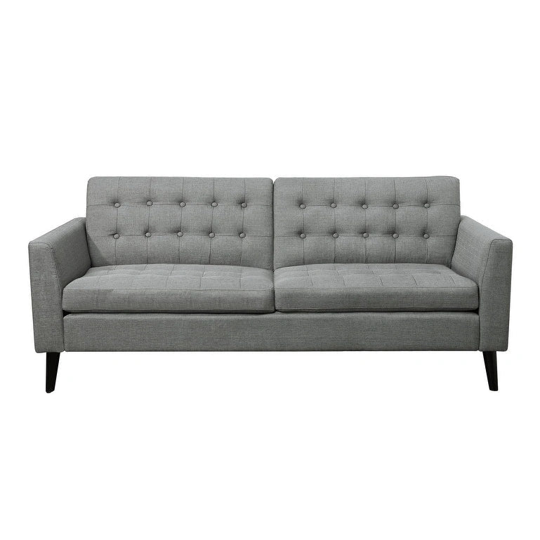 Multicolor Tufted Square Arm Loveseat, Polyester, 2-Seater, 68"W