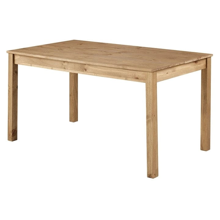 Gray/Brown Solid Pine Wood Rectangular Dining Table for 4-6, 59" W