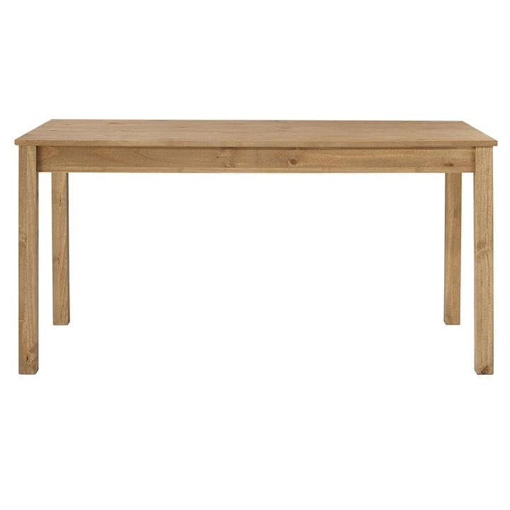 Gray/Brown Solid Pine Wood Rectangular Dining Table for 4-6, 59" W