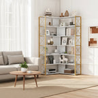 L-Shaped Corner 7-Tier Bookcase