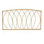 Halia Modern Bohemian Natural Rattan Wall-mountable Headboard-Queen