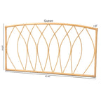 Halia Modern Bohemian Natural Rattan Wall-mountable Headboard-Queen