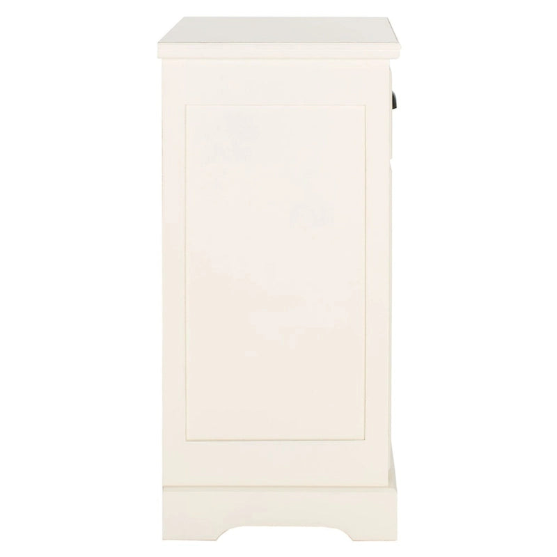 White/Grey/Sepia Pine Storage Side Table, 18"W x 14"D x 30"H