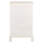 White/Grey/Sepia Pine Storage Side Table, 18"W x 14"D x 30"H
