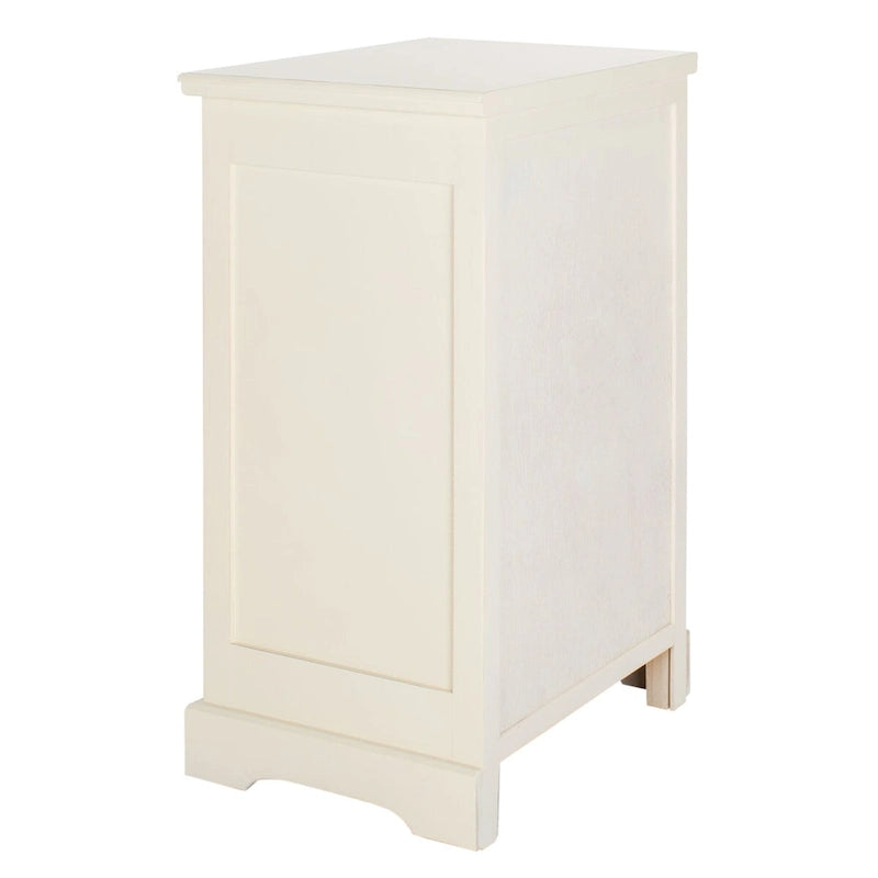 White/Grey/Sepia Pine Storage Side Table, 18"W x 14"D x 30"H