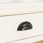 White/Grey/Sepia Pine Storage Side Table, 18"W x 14"D x 30"H