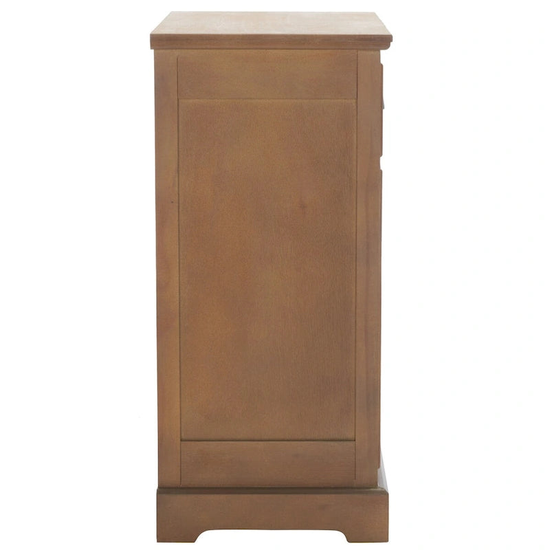 White/Grey/Sepia Pine Storage Side Table, 18"W x 14"D x 30"H