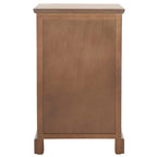 White/Grey/Sepia Pine Storage Side Table, 18"W x 14"D x 30"H