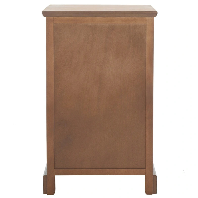 White/Grey/Sepia Pine Storage Side Table, 18"W x 14"D x 30"H