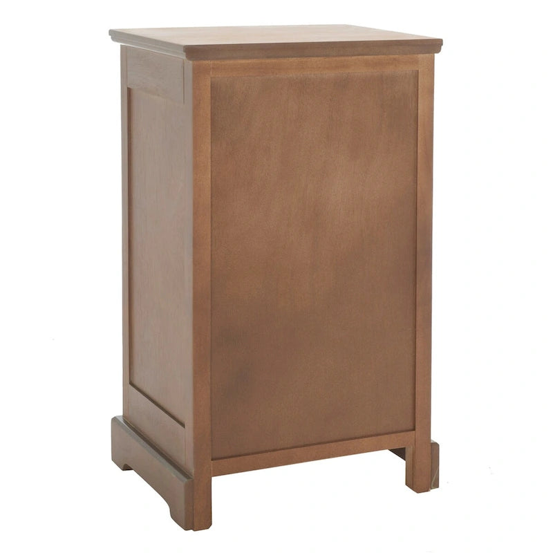 White/Grey/Sepia Pine Storage Side Table, 18"W x 14"D x 30"H