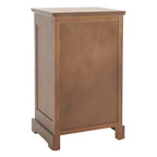 White/Grey/Sepia Pine Storage Side Table, 18"W x 14"D x 30"H