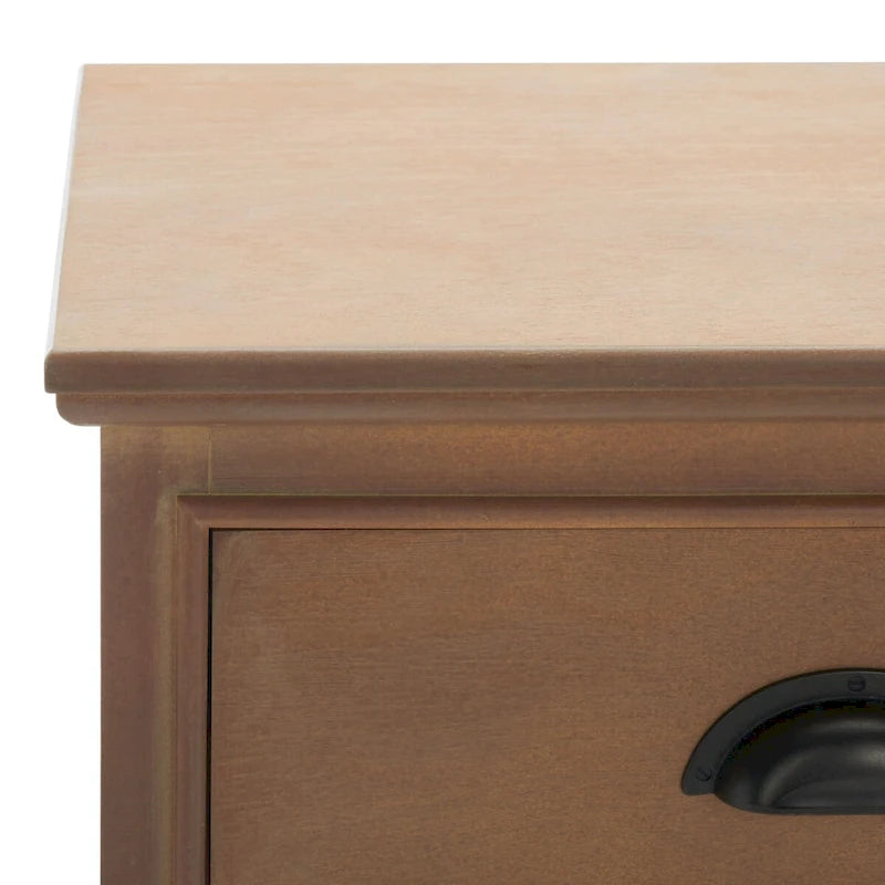 White/Grey/Sepia Pine Storage Side Table, 18"W x 14"D x 30"H