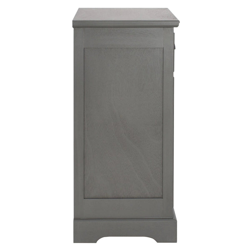 White/Grey/Sepia Pine Storage Side Table, 18"W x 14"D x 30"H