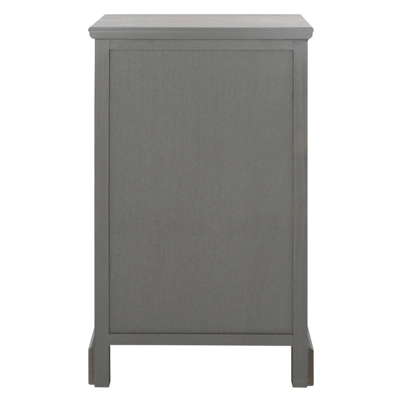 White/Grey/Sepia Pine Storage Side Table, 18"W x 14"D x 30"H