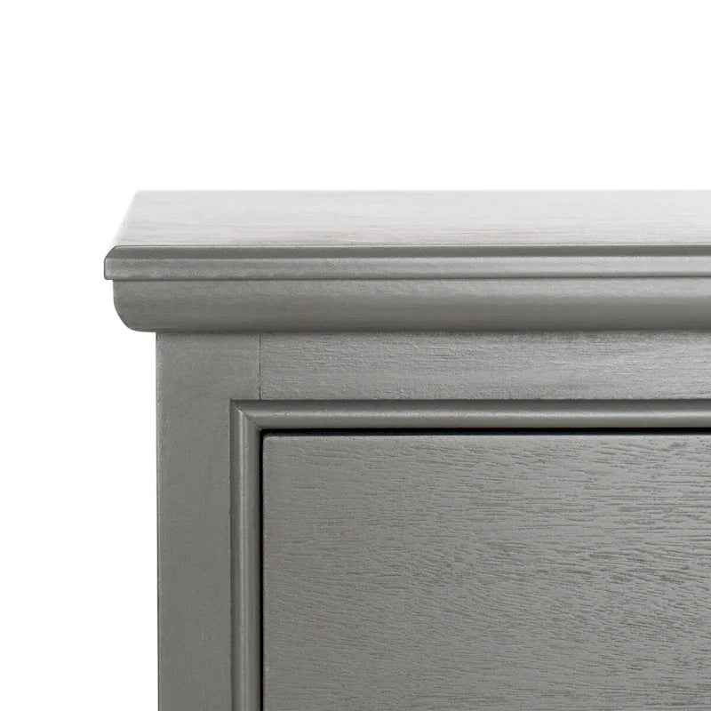 White/Grey/Sepia Pine Storage Side Table, 18"W x 14"D x 30"H