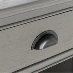 White/Grey/Sepia Pine Storage Side Table, 18"W x 14"D x 30"H