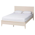 Medieval grooved wooden platform bed