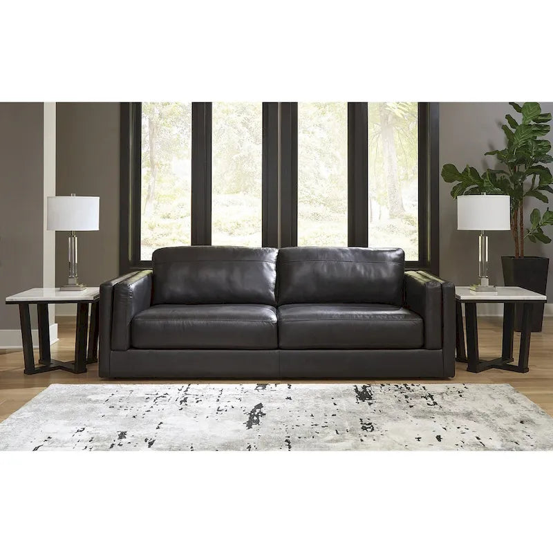 Signature Design by Ashley Amiata Onyx Sofa - 96W x 41D x 35H