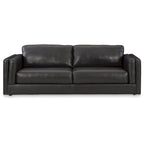 Onyx 3-Seater Sofa, Leather & Faux Leather, Low-Profile, 96"
