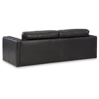 Onyx 3-Seater Sofa, Leather & Faux Leather, Low-Profile, 96"