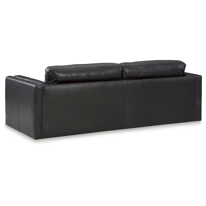Onyx 3-Seater Sofa, Leather & Faux Leather, Low-Profile, 96"