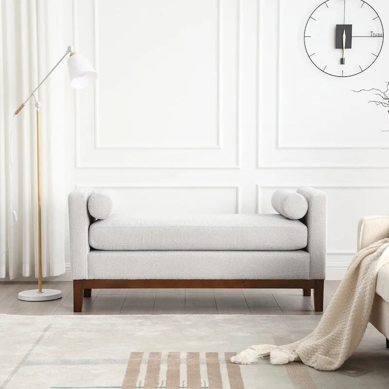 Elegant Upholstered Bench for End of Bed and Living Room