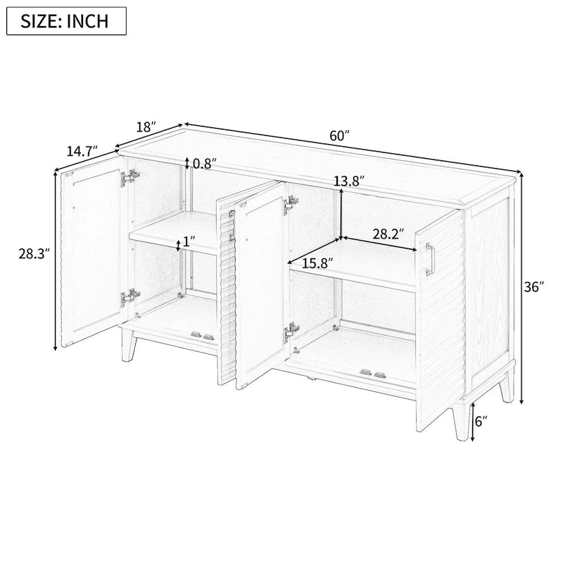 Sideboard with 4 Door