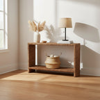 Liza Bohemian Natural Seagrass Console Table