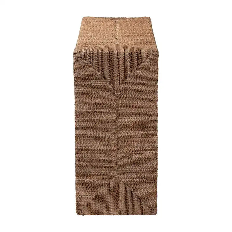 Liza Bohemian Natural Seagrass Console Table